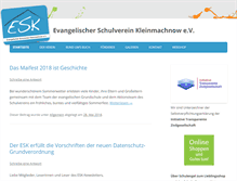 Tablet Screenshot of esk-schulverein.de